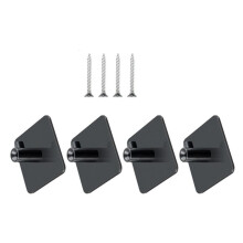 4Pcs Stand Mixer Attachment Holders Storage Organizer with Screw and Adhesive for Dough Hooks Flat Beater Wire Whip