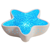 Starfish LED Night Light Rechargeable Table Lamp Wave Projector Lights Romantic for Bedroom Desk Festival Decor