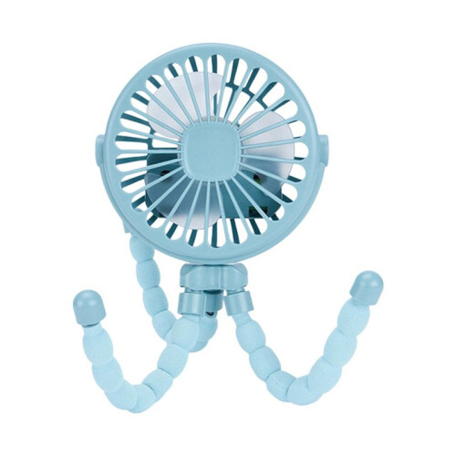 Portable USB Rechargeable Silent  Fan 3 Speed Adjustable with Lighting Function for Car  Stroller