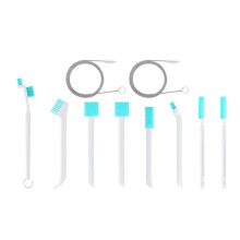 Ice Maker Cleaning Brush Set 2pc Straw Cleaner Brush & Machine Cleaner, 8pc Crevice Tools,Essential Kit for Maintenance