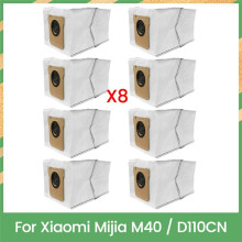 8PCS Vacuum Dust Bag Compatible with Mijia M40 / D110CN Spare Parts Efficient Dust Bag Household Cleaning Accessories