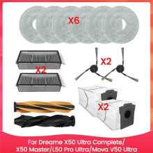 For X50 Ultra Complete/X50 Master/L50 Pro Ultra/Mova V50 Ultra Replacement Parts Brush Filters Mop Pads Dust Bag