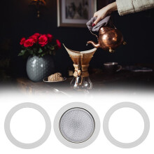 50 Ml ErsäTtningspackningar och Filter för 1 Kopp Moka / Break / Dama / Express Espressomaskiner