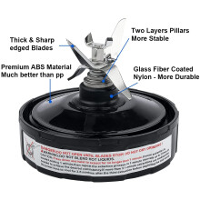 6 Fins Blender Blade Replacement for Pro Extractor Blade for Nutri Blender Parts Auto IQ