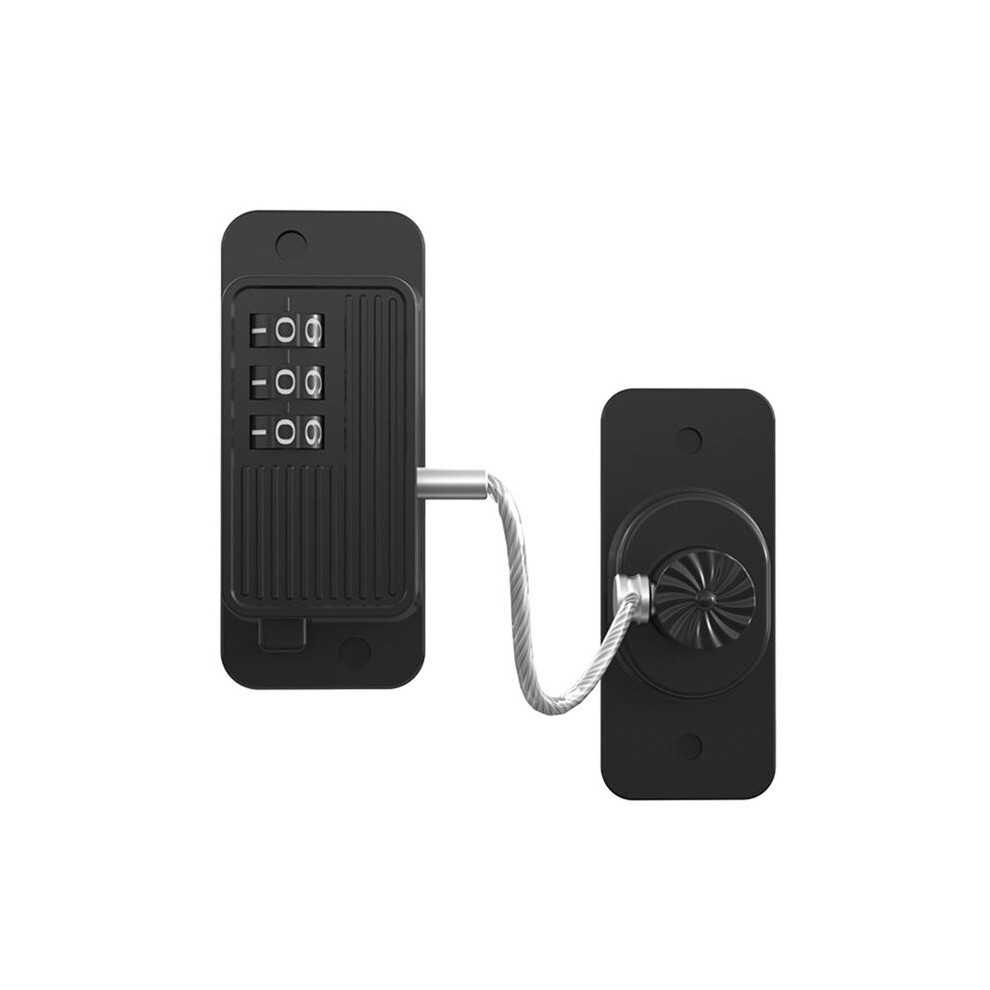 Fridge Lock, Refrigerator Lock, Keyless One-Click Access, Customizable Password, Child Safety Combination Lock Black 4713492529077