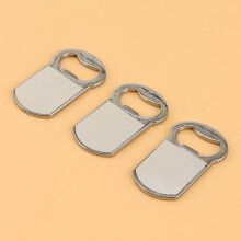 10 StüCk Sublimation Blank Flaschen öFfner Metall Flaschen öFfner KüHlschrank Magnet (Quadrat)