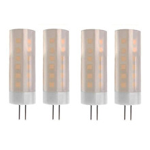 4 Stück G4-Glühbirnen 1400-1800 K 12 V Niederspannungs-Flammenlampe Atmosphärendekoration Feiertagsbirne Kronleuchter Kristallbirne DC12 V