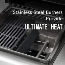 69785 18 Inch Grillbrander Compatibel met Spirit I & II 200-Serie Spirit E-210 E-220 met Bedieningsbuis aan de Voorkant