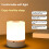 3 Color Stepless Dimming Light USB Night Light 4800mAh Rechargeable Touch Control Eye Caring Night Light 4