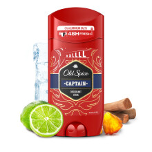 Old Spice Captain Men's Deodorant Stick 85ml, 24/7 Fressshhh With Daily Use, Long Lasting Perfume Quality Scent, Odour Protection, 0 percent Aluminium