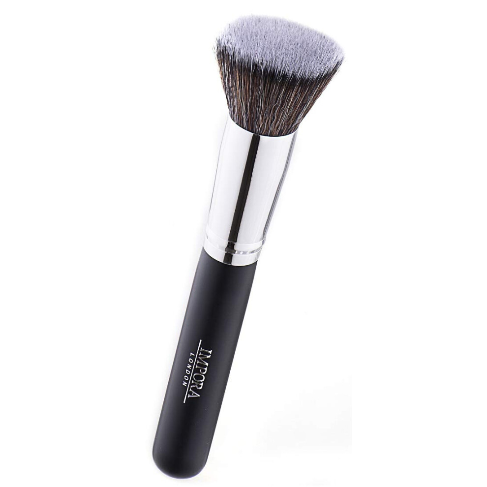 Impora London Cream Foundation Makeup Brush - Flat Top Kabuki - Liquid Or Powder, Blush, Primer, Bronzer