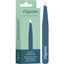 Cliganic Professional Eyebrow Tweezers Slant Tip - Precision for Men & Women, Stainless Steel Best for Plucking Chin Facial Hair