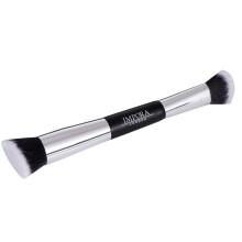 Foundation Makeup Brush - Buffing, Blending, Highlight, Contouring. Use with Cream, Powder, Liquid Foundation. Double Ended Contour Make up Brush