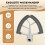 Flex- Paddle Attachment for  4.5-5 QT Tilt- Stand Mixer Replacement Silicone Beater Bowl Scraper Blade 4
