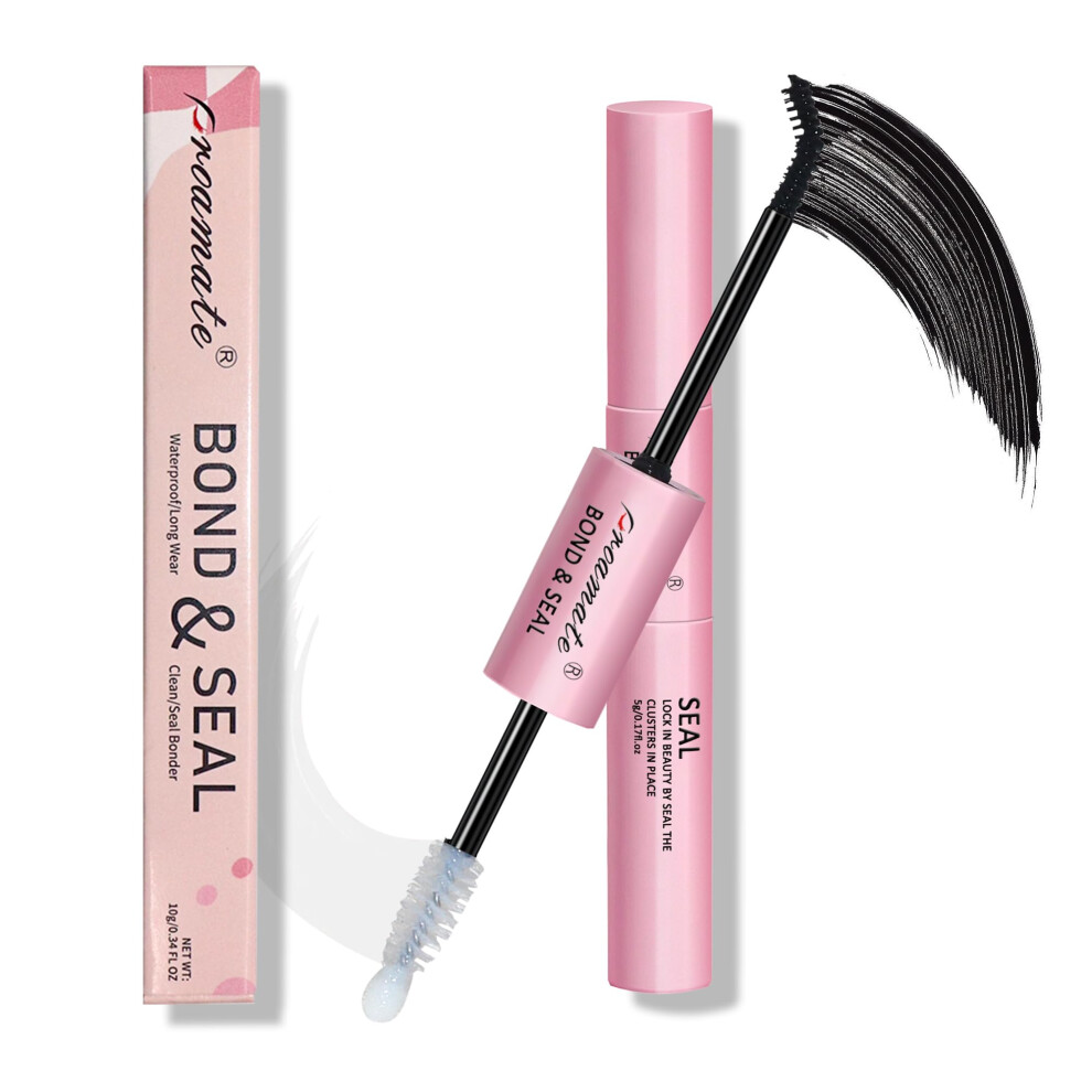 Proamate Eyelashes Glue Eyelash Bond And Seal Super Strong Hold Cluster Lash Adhesive Latex Free Waterproof Cluster Lash Glue For Eyelash Extension (5G Bond