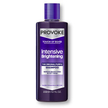 Touch Of Silver Brightening Purple Shampoo 200 ml, Neutralises Yellow and Orange tones, Formulated with Violet and Blue Pigments