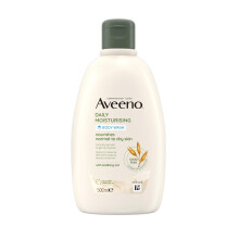 Aveeno Daily Moisturising Body Wash (1x 500ml), Gentle Wash with Soothing Colloidal Oatmeal, Nourishing Body Cleanser for Sensitive and Normal to Dry
