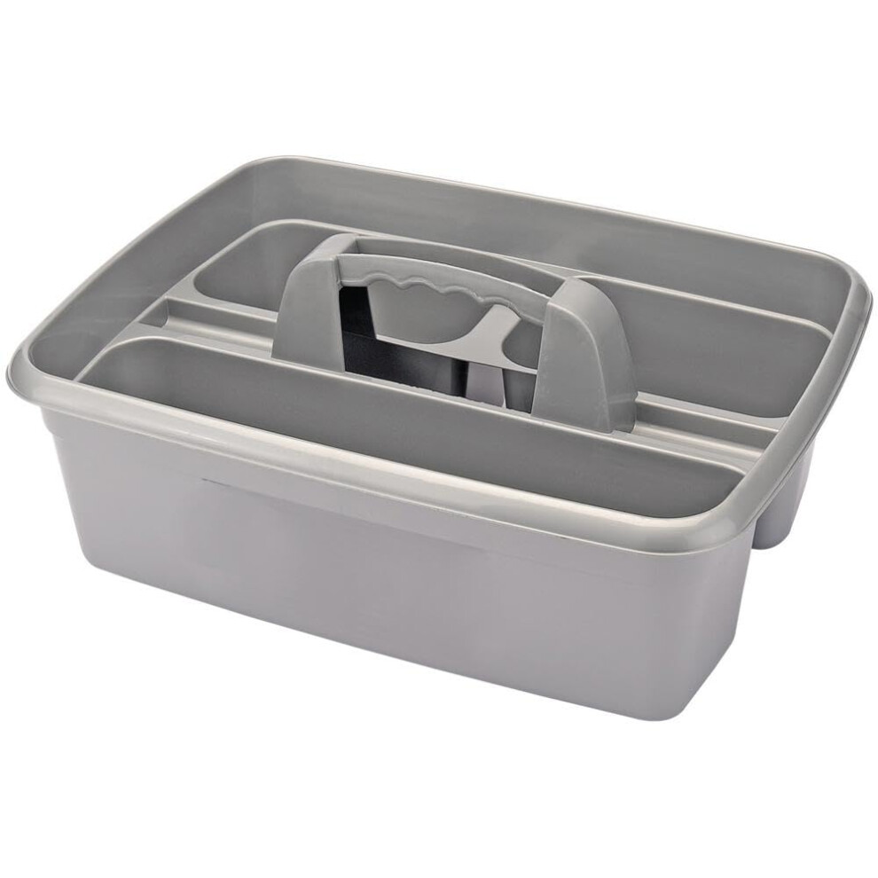 Draper 40 X 30 X 13Cm Cleaning Caddy | Tote Tray With Handle | Compartment Spay Storage | Gardening Hand Tools Basket | 24776