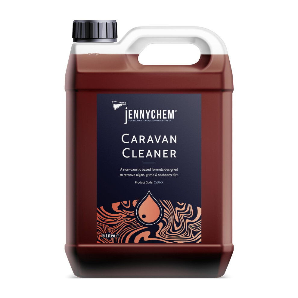 Concentrated Motorhome & Caravan Cleaner (5L) - Campervan Cleaner - Algae And Caravan Streak Remover On All Caravan Surfaces Black 8000003760378