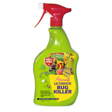 Provanto Ultimate Bug Killer, 1L - Fast Acting Bug Spray with Up To 2 Weeks Protection From Pests, done Insecticide for Indoor & Outdoor Plants
