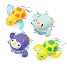BelleStyle Bath Toys for Kids, Baby Wind Up Bath Toys, Swimming Water Floating Turtle Penguin Clockwork Bathtub Pool Toy Game for Kids Boys Girls
