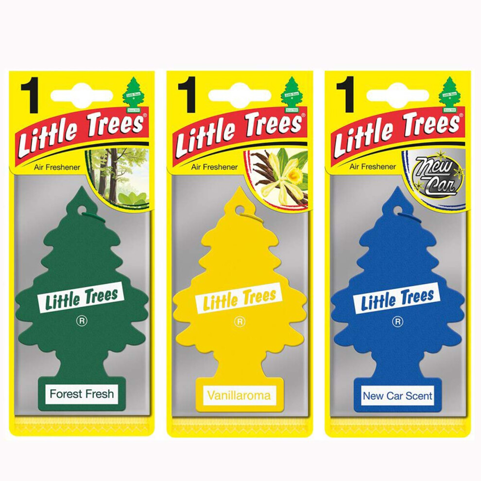 Little Trees Air Freshener, Traditional Fragrances, Pack Of 3 (Packaging May Vary) 8000003753158