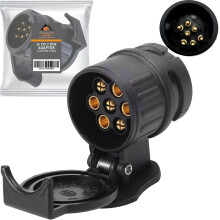 Xtremeauto 13 To 7 Pin Towing Adaptor - 13 Pin Trailer Plug Socket Adapter, For Caravan Trailers Electric Connector