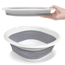 5L Collapsible Washing Up Bowl - Folding Hand Wash Basin, Plastic Washing Up Bowl, Retractable Water Storage Basin, Portable Food Storage Camping