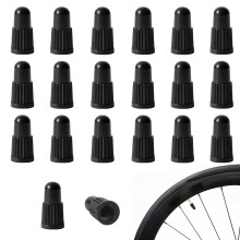 YPYMOD 20 Pieces Bicycle Valve Caps, Dust Caps for French Bicycle, Mountain Bike, Road Racing etc (Black)