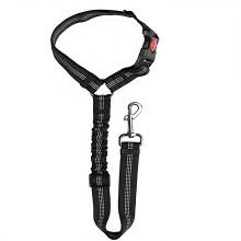Dog Seat Belt for Cars UK - Adjustable Headrest Dog Car Harness, Heavy Duty Pet Safety Belt with Anti-Shock Elastic Lead | Crash Tested Vehicle
