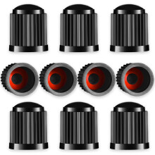 10 pcs dust cap, Tyre Valve Caps with O Seal Ring, Universal Stem Dust Covers for SUV, Cars, Bike, Motorcycles, Trucks, Heavy-Duty, Airtight Seal,