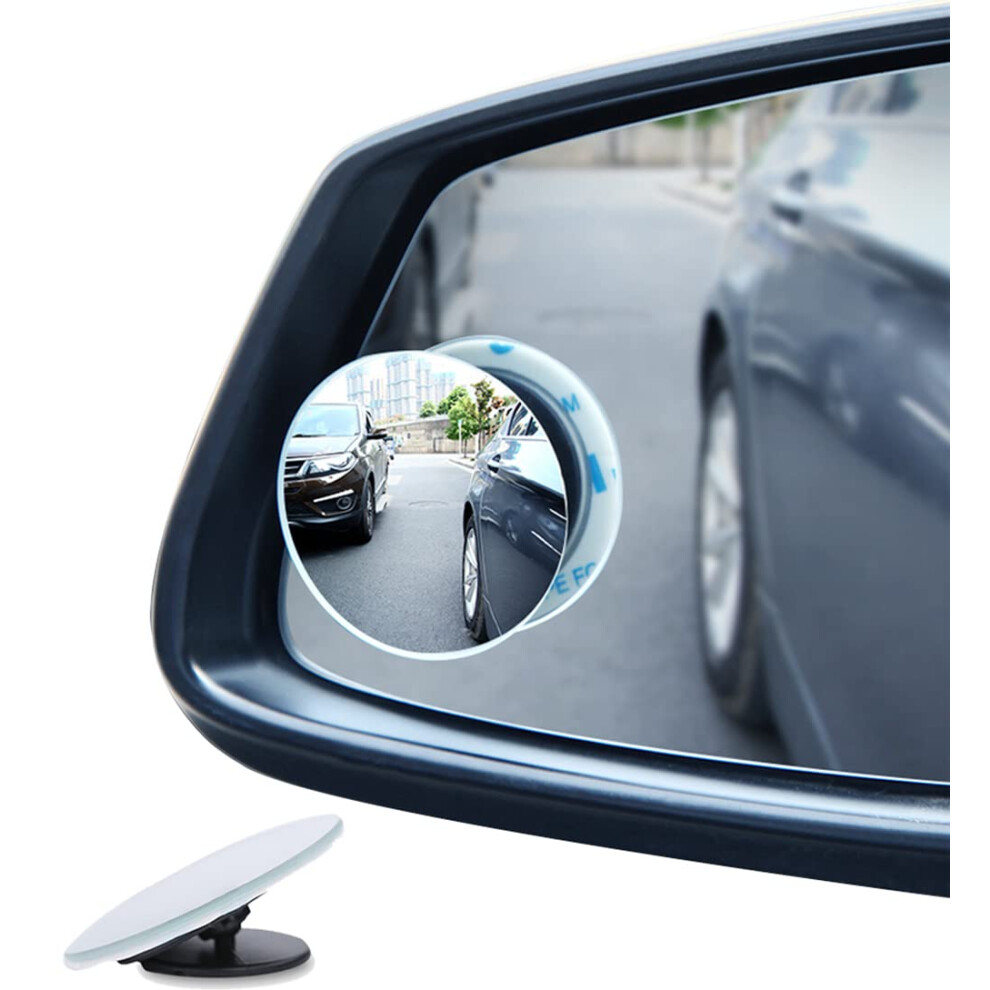 Blind Spot Mirrors For Cars - Beskoohome Waterproof 360?Rotatable Convex Rear View Mirror For Universal Cars -2 Pack 8000003753325