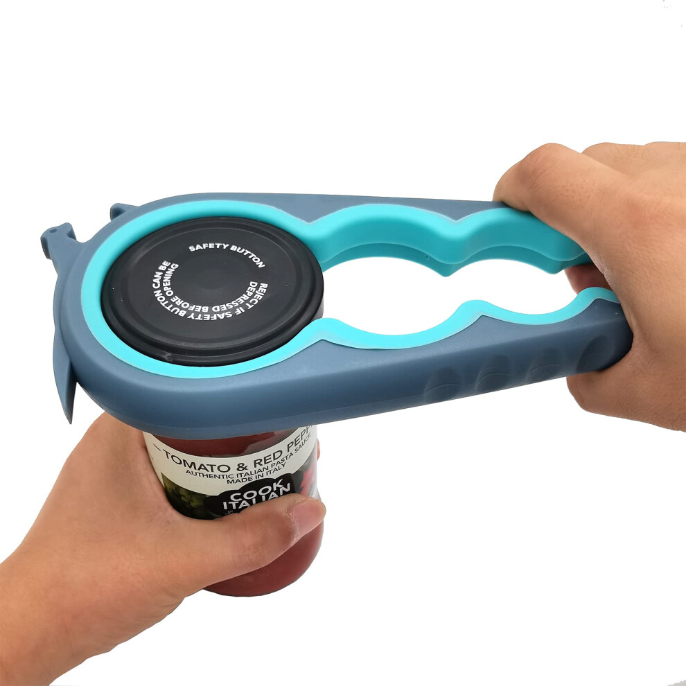 Otstar Jar Opener Bottle Opener And Ring Pull Can Opener For Weak Hands Arthritis Hands, Elderly