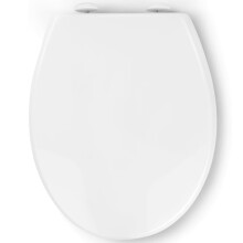 Pipishell Soft Close Toilet Seat, Toilet Seat with Quick Release for Easy Clean, Simple Top Fixing, Standard Toilet Seats White with Adjustable