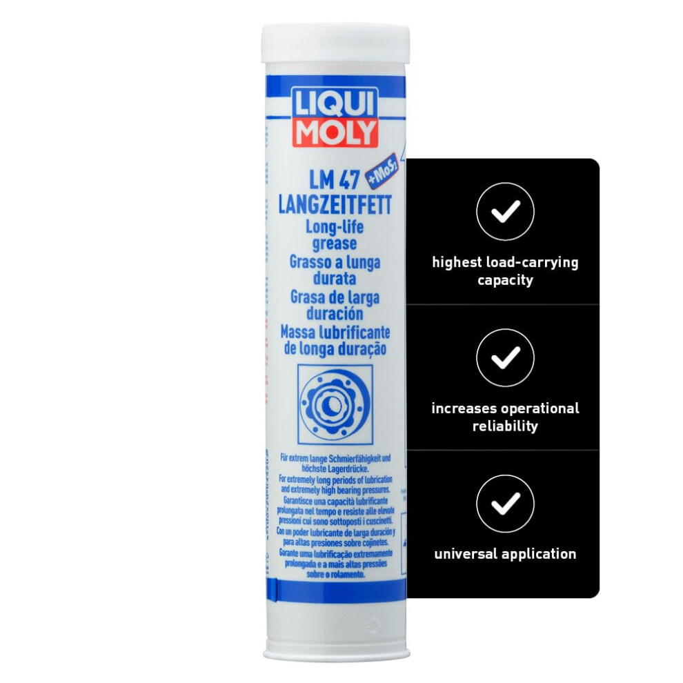 Liqui Moly Lm 47 Long-Life Grease + Mos2 | 400 G | Lithium Fat | Sku: 3520 8000003765496