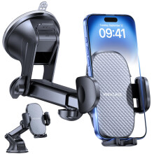 Miracase Car Phone Holder for Cars Dashboard Windscreen Desk, 3in 1 Mobile Phone Mount Automobile Cradle 360? Rotatable Stand GPS Vehicle Mount for