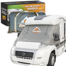 Xtremeauto External Zip Turn Down Silver Thermal Screen Cover for Fiat Ducato, for Peugeot Boxer, for Citroen Relay X250/290 (2006-2025) - Campervan