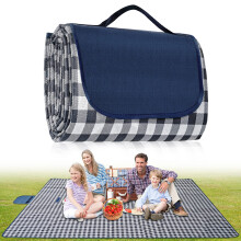 Habaylin Picnic Blanket Waterproof, Extra Large Picnic Mat 200 X 200 cm, Camping Beach Blanket Washable Foldable, Camping Accessories for Outdoor