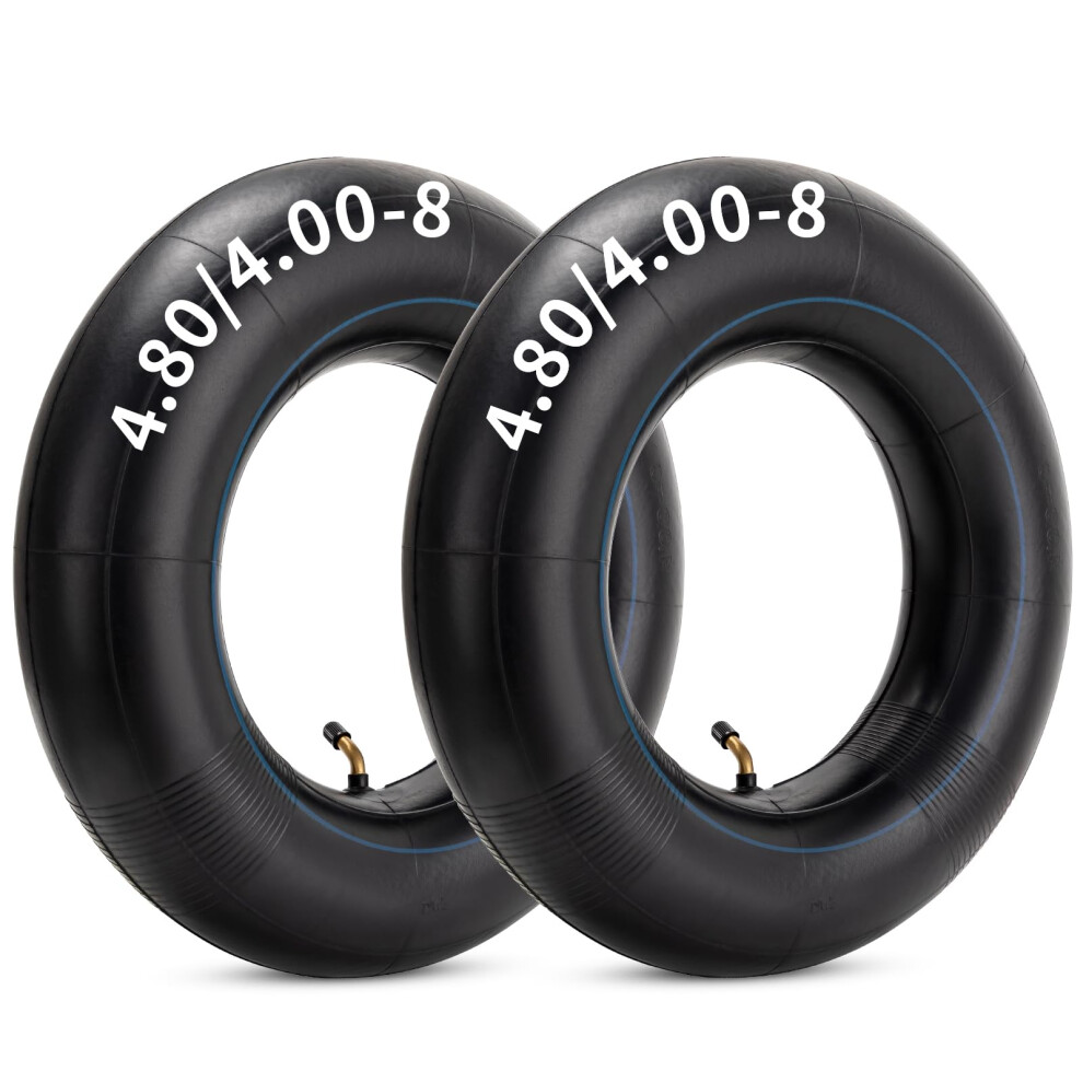 Yeyouc 4.80/4.00-8 Inch Replacement Tire Inner Tube, Heavy Duty 4.80/4.00-8 Innertube With Tr87 Angled Valve For Wheelbarrows, Mowers, Hand Trucks And 8000003765397
