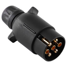 Double Dragon N-Type 7-Pin Trailer Board 12V Plug Towbar Socket Adapter | Waterproof | For Trailer, Caravan, Truck, RV, Towbar Towing, Auto Lamp &