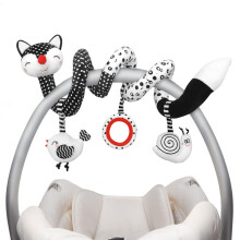 XIXILAND Pram Toy for Babies 0-6 Months, Car Seat Spiral Hanging Sensory Toy for Newborns, Pushchair Stroller/Crib/Cot for 0 3 6 9 12 Months Boys