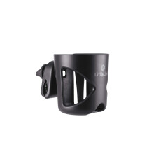 LittleLife Buggy And Pushchair Universal Cup Holder Adjustable Bottle Organiser for Stroller, Drink and Coffee Cup Holder, Black