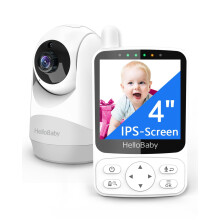 HelloBaby Baby Monitor,29-Hour Battery Life,Upgrade Baby Monitor with Camera and Night Vision,No Wifi,355?/120? Remote Pan Tilt Camera 2x Zoom, ECO