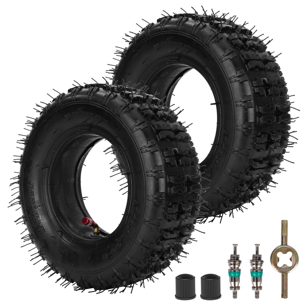 Rutu 13X5.00-6 13X5-6 Tyre And Tube With Curved Tr87 Valve Stem For Razor Dirt Quads Yerf Dog Motovox Go Karts Dirt Bikes Atvs Lawn Mower Yard 8000003764277