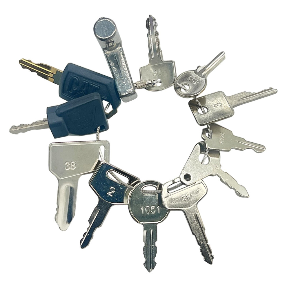 12Pcs Ignition Starter Plant Key Set, Universal Plant Dumper Machine Replacement Ignition Switches Keys For Machinery Plants, Agricultural, 8000003765250