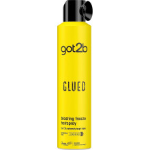 got2b Glued Blasting Freeze Hairspray 300 ml, Glued Hairspray for up to 72h Ultra Strong Hold, Hairspray got2b, For Extreme Hairstyles, Vegan Formula
