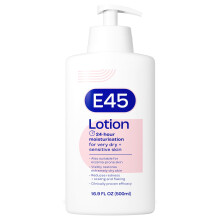 E45 Moisturising Lotion 500 ml for Dry & Sensitive Skin - Long-Lasting Hydration Protect from Dryness, Reduce Redness - Dermatological Body