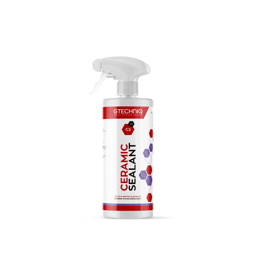 Gtechniq C2 Ceramic Sealant For Cars 500Ml | Quick Spray-On Ceramic Sealant, Repels Water And Dirt, Enhances Gloss, Long-Lasting Protection 8000003744064
