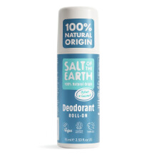 Salt of the Earth - Natural Deodorant Roll On - Ocean & Coconut - Vegan Formula with Effective Long-Lasting Protection, Made in the UK - Suitable for