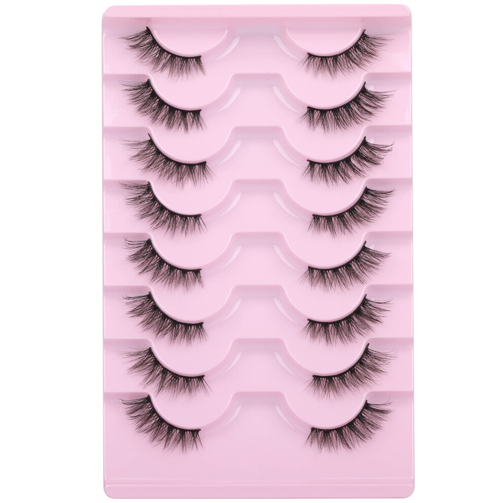 Photos - Makeup Brush / Sponge Half Lashes Natural Looking Cat Eye Lashes Accent Eyelashes Multi-layers Wispy Fluffy 3D Curly False Lashes Pack by Mavphnee